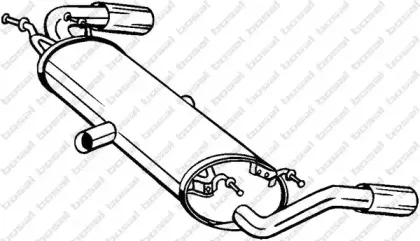 Глушитель выхлопных газов конечный BOSAL купить