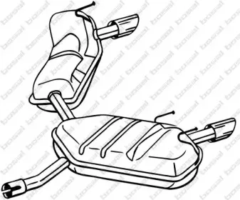 Глушитель выхлопных газов конечный BOSAL купить