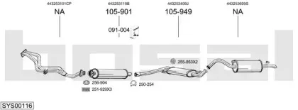 Система выпуска ОГ BOSAL купить