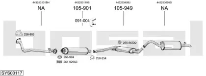 Система выпуска ОГ BOSAL купить