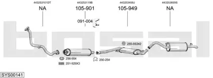 Система выпуска ОГ BOSAL купить
