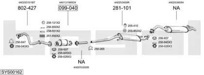 Система выпуска ОГ BOSAL купить
