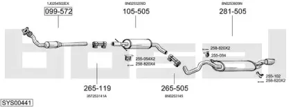 Система выпуска ОГ BOSAL купить