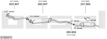Система выпуска ОГ BOSAL купить