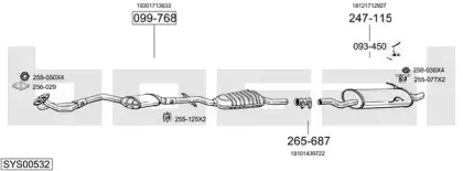 Система выпуска ОГ BOSAL купить