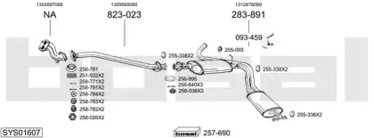 Система выпуска ОГ BOSAL купить