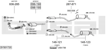 Система выпуска ОГ BOSAL купить