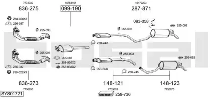 Система выпуска ОГ BOSAL купить