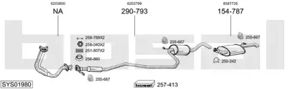 Система выпуска ОГ BOSAL купить