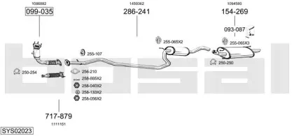 Система выпуска ОГ BOSAL купить