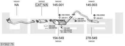 Система выпуска ОГ BOSAL купить