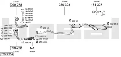 Система выпуска ОГ BOSAL купить
