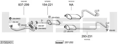 Система выпуска ОГ BOSAL купить