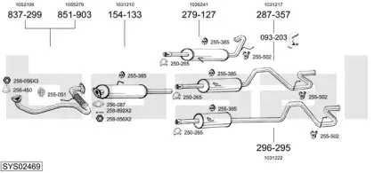 Система выпуска ОГ BOSAL купить