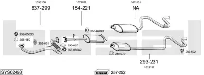 Система выпуска ОГ BOSAL купить
