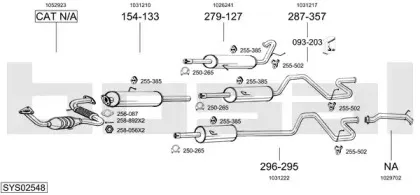 Система выпуска ОГ BOSAL купить