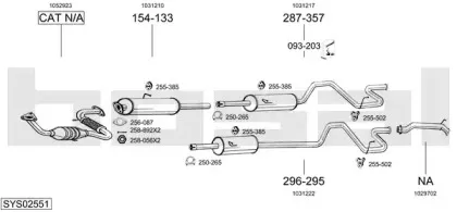 Система выпуска ОГ BOSAL купить