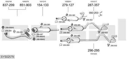 Система выпуска ОГ BOSAL купить
