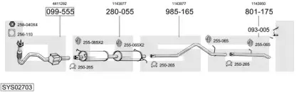 Система выпуска ОГ BOSAL купить
