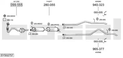 Система выпуска ОГ BOSAL купить