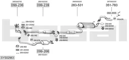 Система выпуска ОГ BOSAL купить