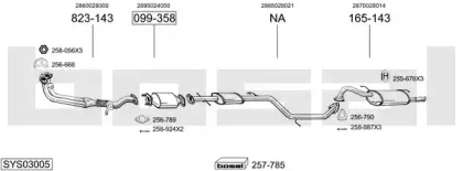 Система выпуска ОГ BOSAL купить