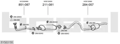 Система выпуска ОГ BOSAL купить