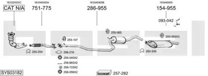 Система выпуска ОГ BOSAL купить
