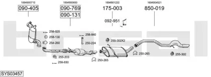 Система выпуска ОГ BOSAL купить