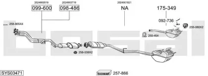 Система выпуска ОГ BOSAL купить