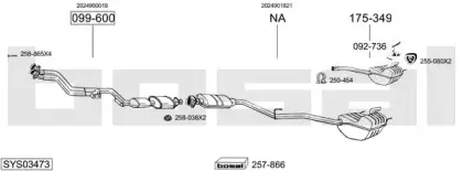 Система выпуска ОГ BOSAL купить