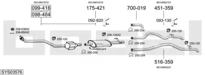 Система выпуска ОГ BOSAL купить