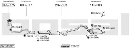 Система выпуска ОГ BOSAL купить