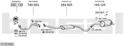 Система выпуска ОГ BOSAL купить