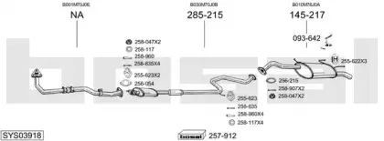 Система выпуска ОГ BOSAL купить