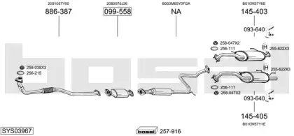 Система выпуска ОГ BOSAL купить