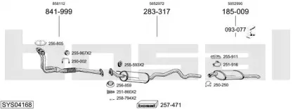 Система выпуска ОГ BOSAL купить