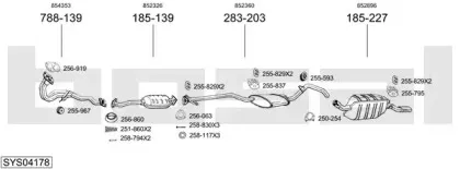 Система выпуска ОГ BOSAL купить