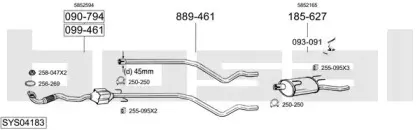 Система выпуска ОГ BOSAL купить
