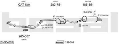 Система выпуска ОГ BOSAL купить