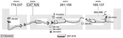 Система выпуска ОГ BOSAL купить
