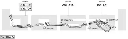 Система выпуска ОГ BOSAL купить
