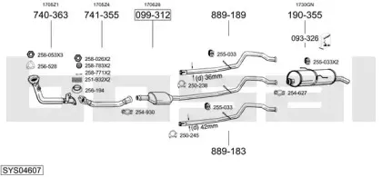 Система выпуска ОГ BOSAL купить