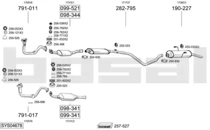 Система выпуска ОГ BOSAL купить