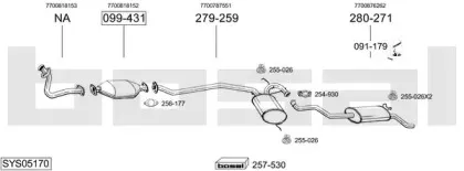 Система выпуска ОГ BOSAL купить