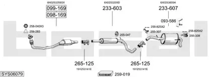 Система выпуска ОГ BOSAL купить