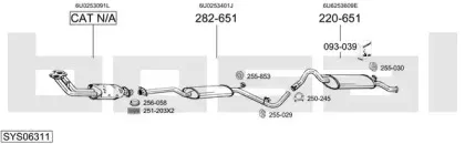 Система выпуска ОГ BOSAL купить
