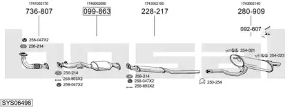 Система выпуска ОГ BOSAL купить