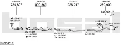 Система выпуска ОГ BOSAL купить