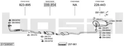 Система выпуска ОГ BOSAL купить